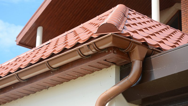 copper gutter installation
