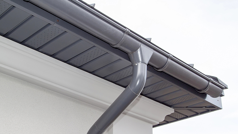 steel gutter installation